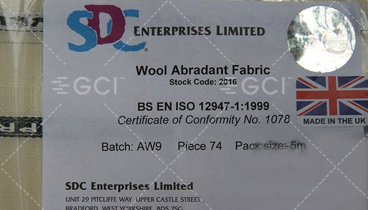 SDC Martindale Friction Wool Cloth 140